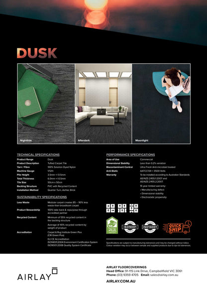 AIRLAY CARPET TILES DUSK