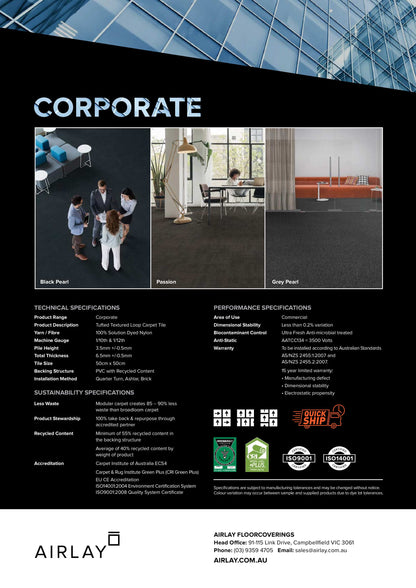 AIRLAY CARPET TILES CORPORATE COLLECTION